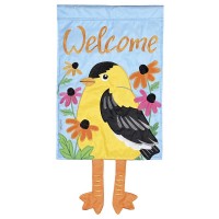 2pk -Crazy Leg Gold Finch 13x18 - (Pack of 2)