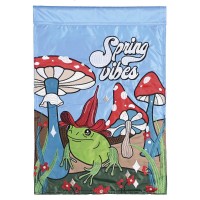 2pk -Flag Mushrooms Spring Vibes 13x18 - (Pack of 2)
