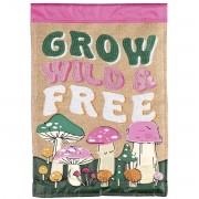 2pk -Flag Mushrooms Grown Wild & Free 13x18 - (Pack of 2) 2pk -Flag Mushrooms Grown Wild & Free 13x18 - (Pack of 2)
