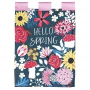 2pk -Flag Hello Spring 13x18 - (Pack of 2) 2pk -Flag Hello Spring 13x18 - (Pack of 2)