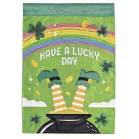 2pk -Flag Have A Lucky Day 13x18 - (Pack of 2) 2pk -Flag Have A Lucky Day 13x18 - (Pack of 2)