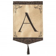 2pk -Flag Tassel Burlap Monogram-A 13x18 - (Pack of 2) 2pk -Flag Tassel Burlap Monogram-A 13x18 - (Pack of 2)