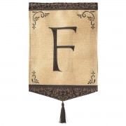 2pk -Flag Tassel Burlap Monogram-F 13x18 - (Pack of 2) 2pk -Flag Tassel Burlap Monogram-F 13x18 - (Pack of 2)