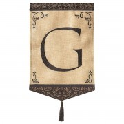 2pk -Flag Tassel Burlap Monogram-G 13x18 - (Pack of 2) 2pk -Flag Tassel Burlap Monogram-G 13x18 - (Pack of 2)