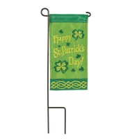 2pk -Mini Flag Happy St Patricks Day 4x8.5 - (Pack of 2)