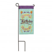 2pk -Mini Flag Happy Birthday 4x8.5 - (Pack of 2) 2pk -Mini Flag Happy Birthday 4x8.5 - (Pack of 2)