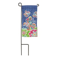 2pk -Mini Flag Butterfly Polyester 4x8.5 - (Pack of 2)