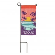 2pk -Mini Flag Palm Tree Polyester 4x8.5 - (Pack of 2) 2pk -Mini Flag Palm Tree Polyester 4x8.5 - (Pack of 2)