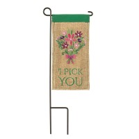 2pk -Mini Flag Bouquet I Pick You 4x8.5 - (Pack of 2)