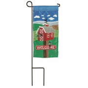 2pk -Mini Flag Birdhouse Welcome 4x8.5 - (Pack of 2) 2pk -Mini Flag Birdhouse Welcome 4x8.5 - (Pack of 2)