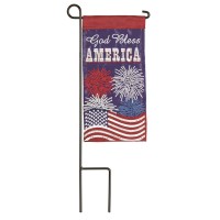 2pk -Mini Flag Patriotic Fireworks 4x8.5 - (Pack of 2)