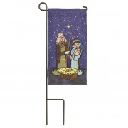 2pk -Mini Flag Holy Family Polyester 4x8.5 - (Pack of 2) 2pk -Mini Flag Holy Family Polyester 4x8.5 - (Pack of 2)