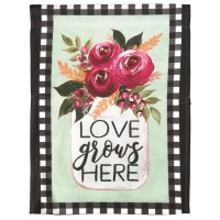2pk -Flag Love Grows Here Polyester 30x44 - (Pack of 2)