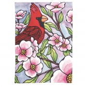 2pk -Flag Cardinal Dogwood Blooms 30x44 - (Pack of 2)