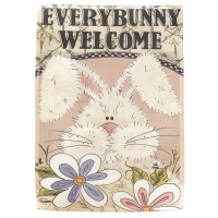 2pk -Flag Everybunny Welcome Polyester 30x44 - (Pack of 2)