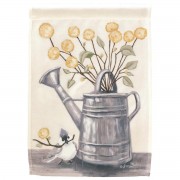 2pk -Flag Watering Can Sharing Flowers 30x44 - (Pack of 2)