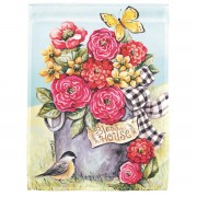 2pk -Flag Bless This House Flowers 30x44 - (Pack of 2) 2pk -Flag Bless This House Flowers 30x44 - (Pack of 2)