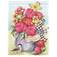 2pk -Flag Bless This House Flowers 30x44 - (Pack of 2)