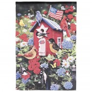 2pk -Flag Patriotic Birdhouse 30x44 - (Pack of 2)
