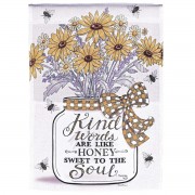 2pk -Flag Daisies Kind Words Like Honey 30x44 - (Pack of 2) 2pk -Flag Daisies Kind Words Like Honey 30x44 - (Pack of 2)