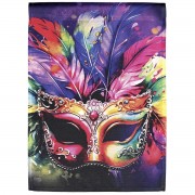 2pk -Flag Mardi Gras Mask 30x44 - (Pack of 2) 2pk -Flag Mardi Gras Mask 30x44 - (Pack of 2)