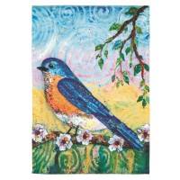 2pk -Flag Bluebird Polyester 13x18 - (Pack of 2)