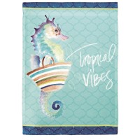 2pk -Flag Tropical Vibes Polyester 13x18 - (Pack of 2)