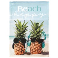 2pk -Flag Beach Happy Pineapples 13x18 - (Pack of 2)