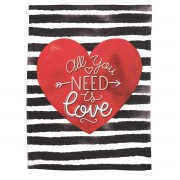 2pk -Flag All You Need Is Love 13x18 - (Pack of 2) 2pk -Flag All You Need Is Love 13x18 - (Pack of 2)