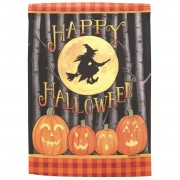 2pk -Flag Witch Happy Halloween 13x18 - (Pack of 2)