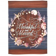 2pk -Flag Wreath Coastal Thankful 13x18 - (Pack of 2)