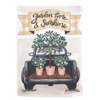 2pk -Flag Lemon Truck Garden Time 13x18 - (Pack of 2)