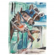 2pk -Flag Cape Derby Start Line 13x18 - (Pack of 2)