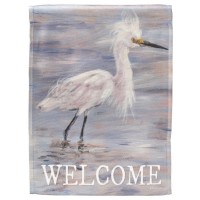 2pk -Flag Egret 13x18 - (Pack of 2)