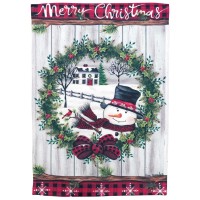 2pk -Flag Snowman Christmas 13x18 - (Pack of 2)