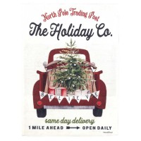 2pk -Flag The Holiday Company Truck 13x18 - (Pack of 2)