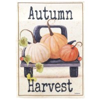 2pk -Flag Autumn Harvest Truck 13x18 - (Pack of 2)