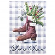 2pk -Flag Skating Wonderland Let It 13x18 - (Pack of 2)