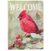 2pk -Flag Cardinal On Branch Polyester 13x18 - (Pack of 2)