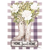 2pk -Flag Home Sweet Home Boots 13x18 - (Pack of 2)