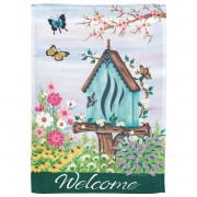2pk -Flag Welcome Butterfly House 13x18 - (Pack of 2)