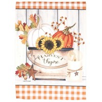 2pk -Flag Harvest Thyme Pumpkins 13x18 - (Pack of 2)