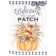 2pk -Flag Welcome To Our Patch 13x18 - (Pack of 2)
