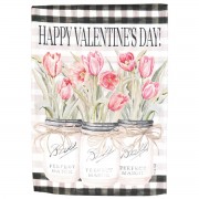 2pk -Flag Happy Valentines Day Jars 13x18 - (Pack of 2) 2pk -Flag Happy Valentines Day Jars 13x18 - (Pack of 2)