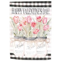 2pk -Flag Happy Valentines Day Jars 13x18 - (Pack of 2)