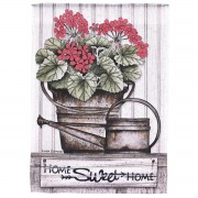2pk -Flag Home Sweet Home Geraniums 13x18 - (Pack of 2) 2pk -Flag Home Sweet Home Geraniums 13x18 - (Pack of 2)