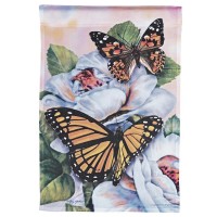 2pk -Flag Monarch Butterflies 13x18 - (Pack of 2)
