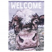 2pk -Flag Welcome Cow 13x18 - (Pack of 2)