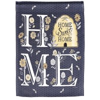 2pk -Flag Bee Home Sweet Home 13x18 - (Pack of 2)