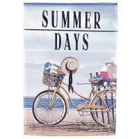 2pk -Flag Bike Summer Days 13x18 - (Pack of 2)